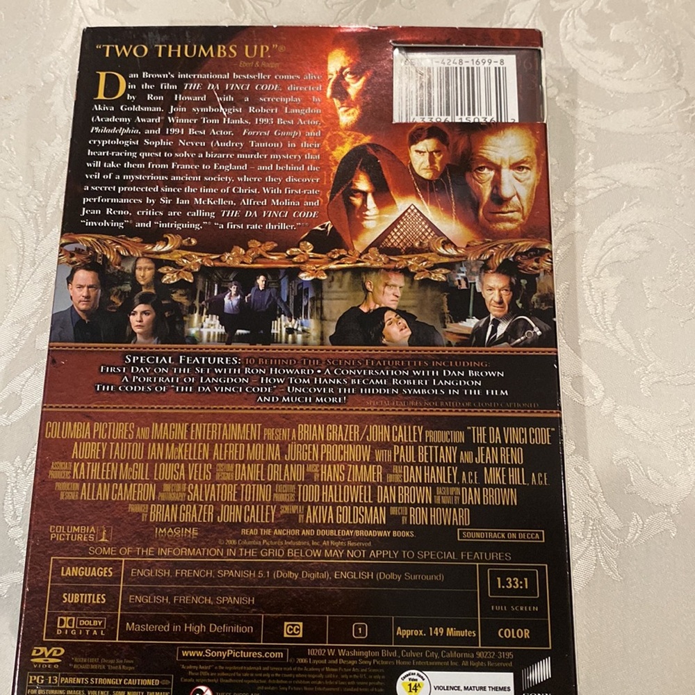 THE DAVINCI CODE 2 DISC DVD - Picture 4 of 8